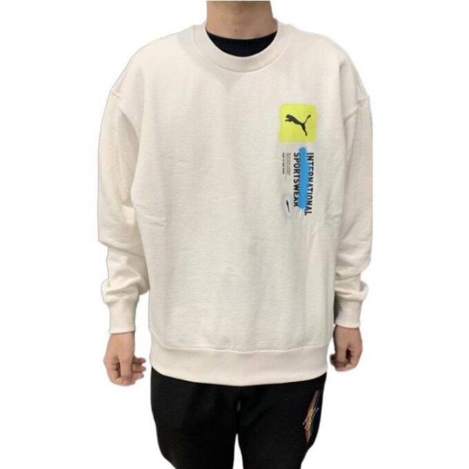 Sudadera deportiva Logo International “Blanca”