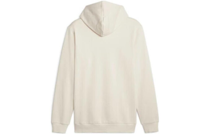 Sudadera deportiva Luxe Crew con logo bordado en beige