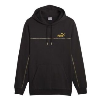 Sudadera deportiva Luxe Crew con logo bordado “Negra”