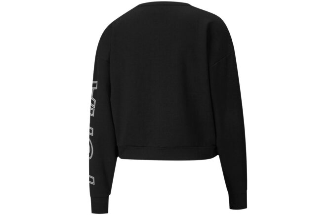 Sudadera deportiva moderna de cuello redondo para mujer, color negro, blanco y rosa