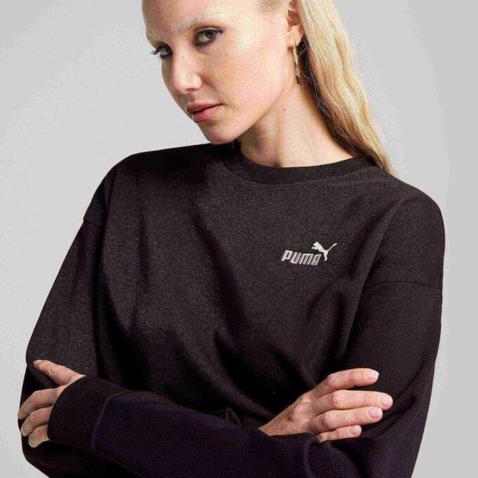 Sudadera Essentials de cuello redondo relajado para mujer