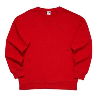 Sudadera informal de cuello redondo “Roja”