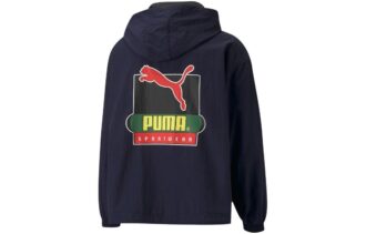 Sudadera ligera con capucha y media cremallera PUMA x Butter Goods “Azul marino”