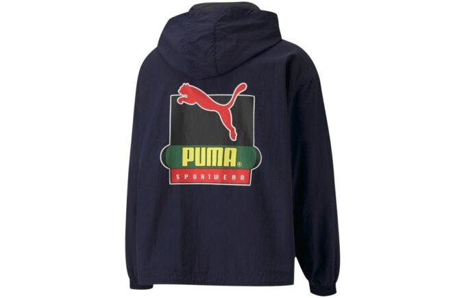 Sudadera ligera con capucha y media cremallera PUMA x Butter Goods “Azul marino”