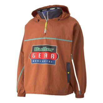 Sudadera ligera con capucha y media cremallera PUMA x Butter Goods “Marrón”