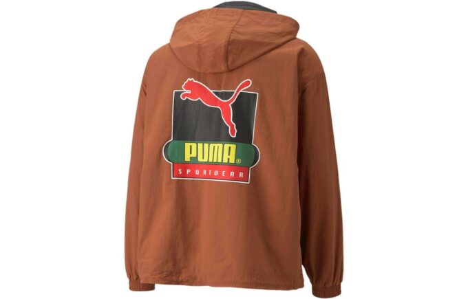Sudadera ligera con capucha y media cremallera PUMA x Butter Goods “Marrón”