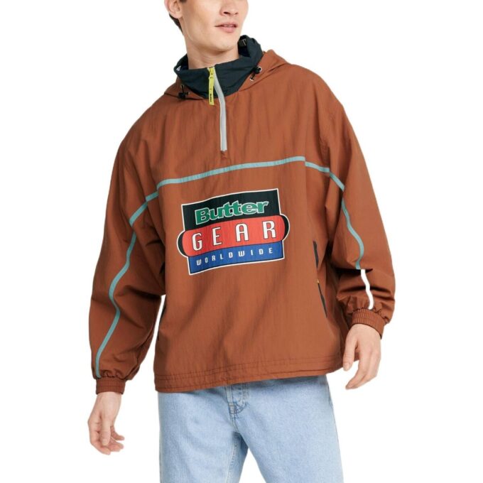Sudadera ligera con capucha y media cremallera PUMA x Butter Goods “Marrón”