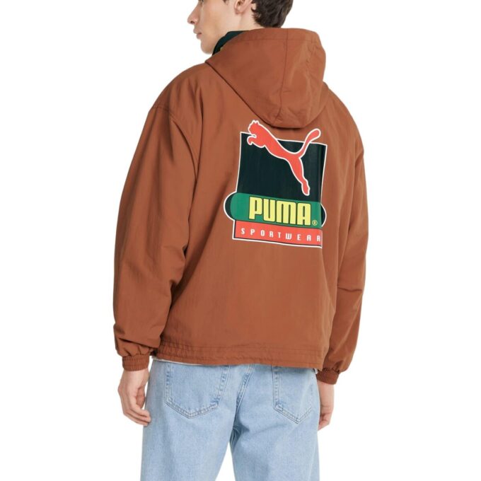 Sudadera ligera con capucha y media cremallera PUMA x Butter Goods “Marrón”