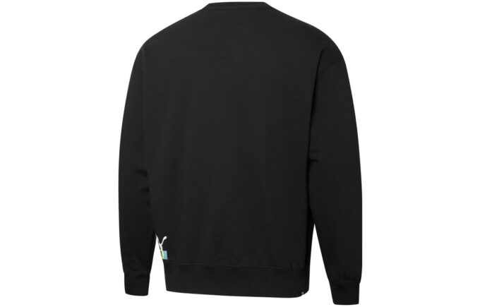 Sudadera negra con cuello redondo y múltiples posiciones Brand Love