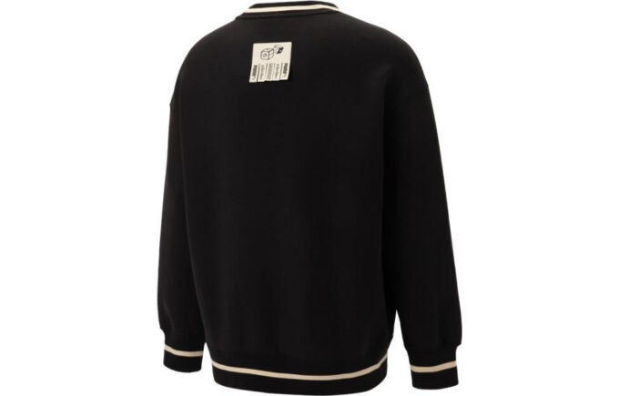 Sudadera negra con el logotipo de PUMA x Staffonly x Monopoly