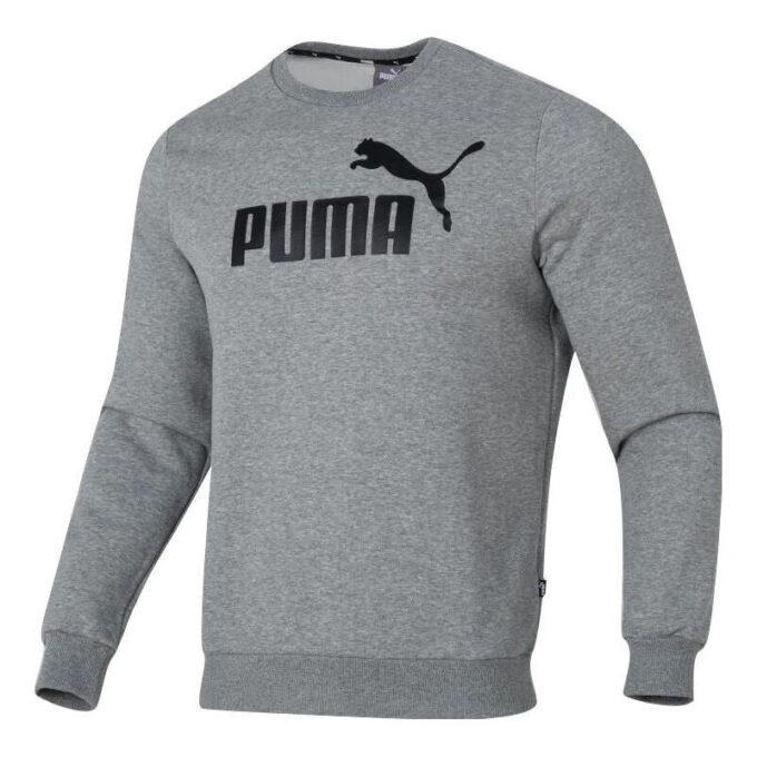 Sudadera polar con estampado de letras “Gris y negro”