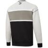 Sudadera retro de corte regular “Negro, blanco y gris”