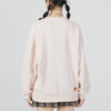 Sudadera rosa con cuello redondo y mangas abullonadas FF (mujeres)