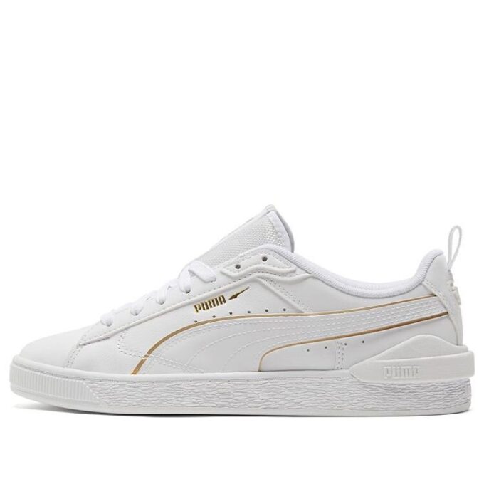 Suede Bloc “Liquid Metal – White Team Gold”