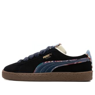 Suede Bz Emb “Negro Azul Marino Mazapán Azul Claro”