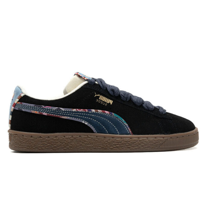 Suede Bz Emb “Negro Azul Marino Mazapán Azul Claro”