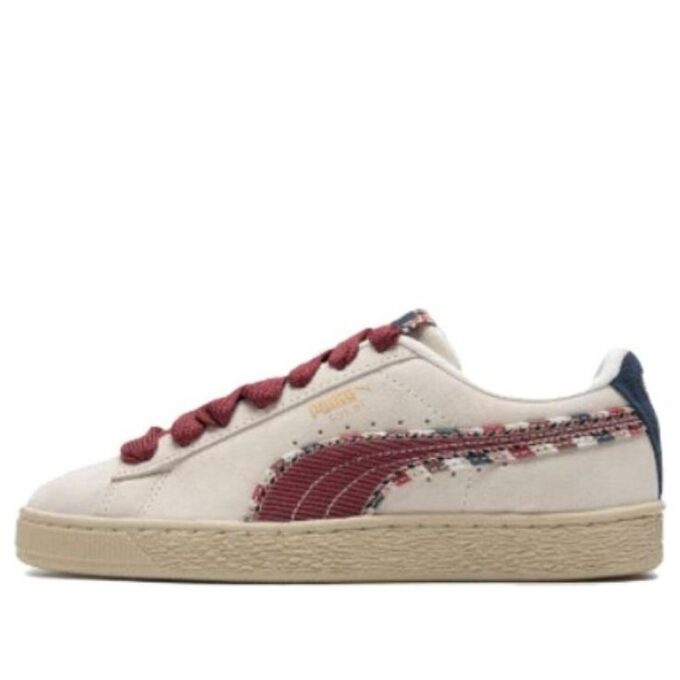 Suede Bz Fringe “blanco rojo azul marino”