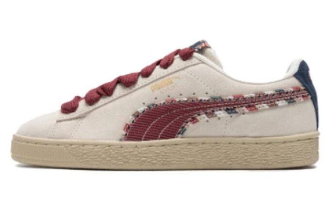 Suede Bz Fringe “blanco rojo azul marino”