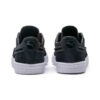 Suede Classic “Costuras expuestas – Negro y blanco”