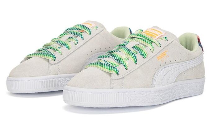 Suede Classic Just For Fun “Blanco Verde”