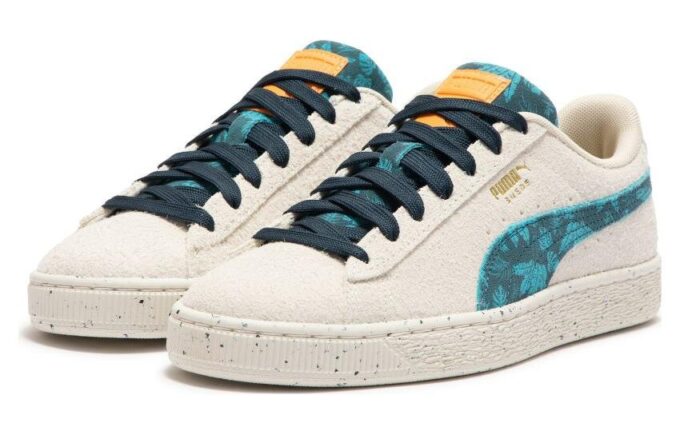Suede Gentle Jungle “Azul Crema”