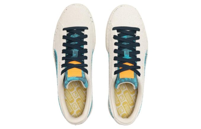 Suede Gentle Jungle “Azul Crema”