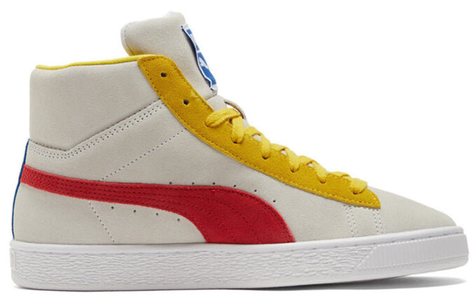 Suede Mid 21 “Blanco Rojo Limón”