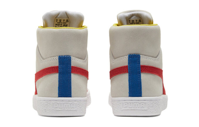 Suede Mid 21 “Blanco Rojo Limón”