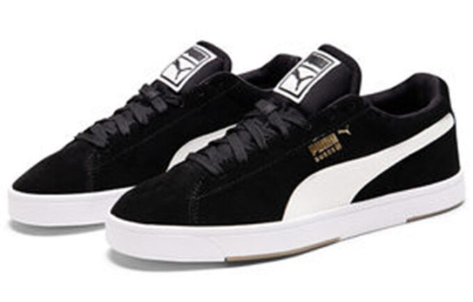 Suede S “Negro Blanco”
