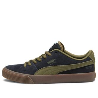 Suede Skate Nitro “Negro Verde Oliva”