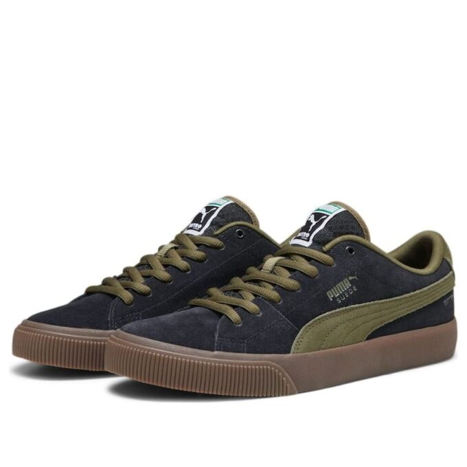 Suede Skate Nitro “Negro Verde Oliva”