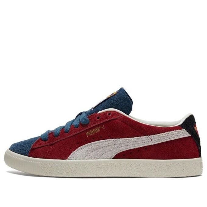 Suede Vintage “WTFormstrip – Rojo intenso, uva dulce”