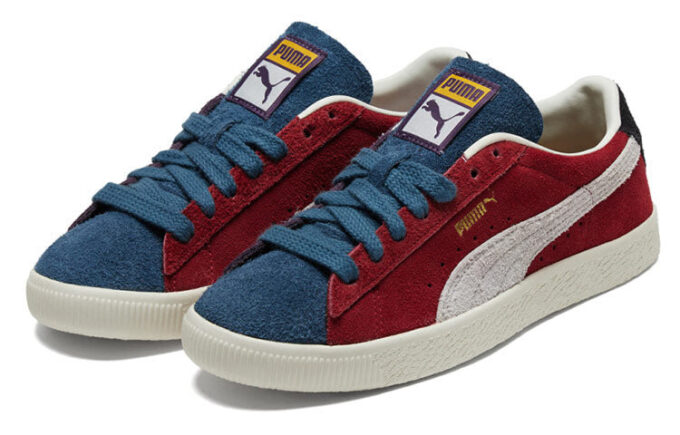 Suede Vintage “WTFormstrip – Rojo intenso, uva dulce”