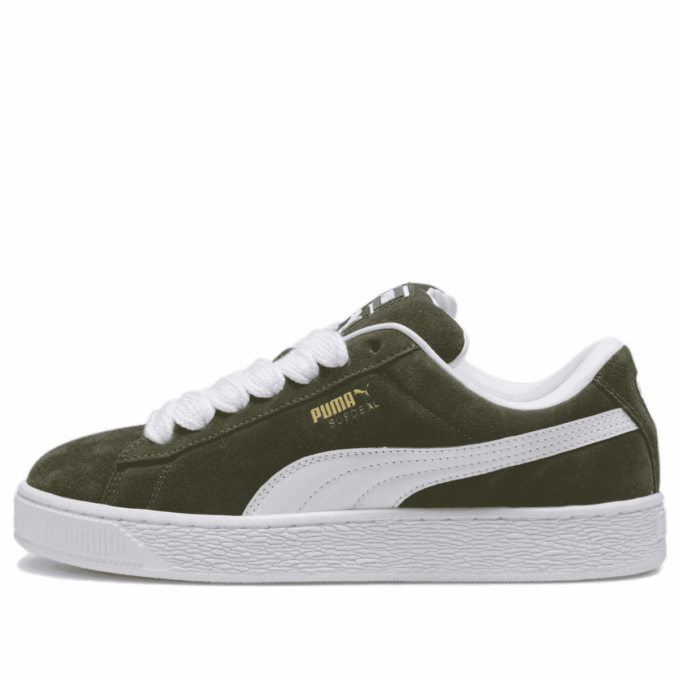 Suede XL “Blanco Oliva Oscuro”