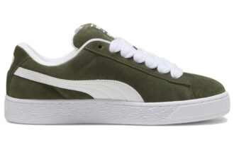 Suede XL “Blanco Oliva Oscuro”
