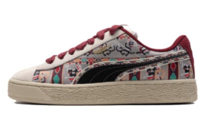 Suede Xl Bz Ethnic “Blanco, negro, rojo, blanco roto”