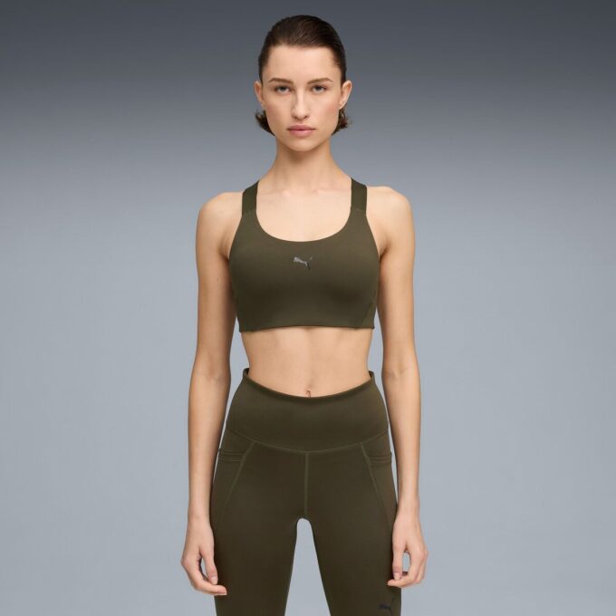 Sujetador deportivo ajustable 4Keeps para mujer, que absorbe la humedad y ofrece un impacto medio.