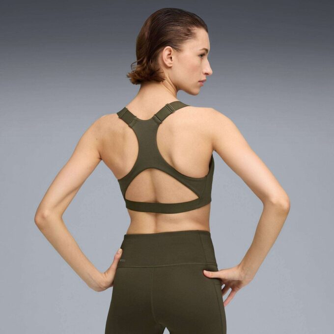 Sujetador deportivo ajustable 4Keeps para mujer, que absorbe la humedad y ofrece un impacto medio.