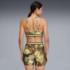 Sujetador deportivo de bajo impacto con cinta floral para mujer, que absorbe la humedad