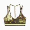 Sujetador deportivo de bajo impacto con cinta floral para mujer, que absorbe la humedad