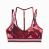 Sujetador deportivo de bajo impacto con cinta floral para mujer, que absorbe la humedad