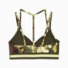 Sujetador deportivo de bajo impacto con cinta floral para mujer, que absorbe la humedad