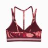 Sujetador deportivo de bajo impacto con cinta floral para mujer, que absorbe la humedad