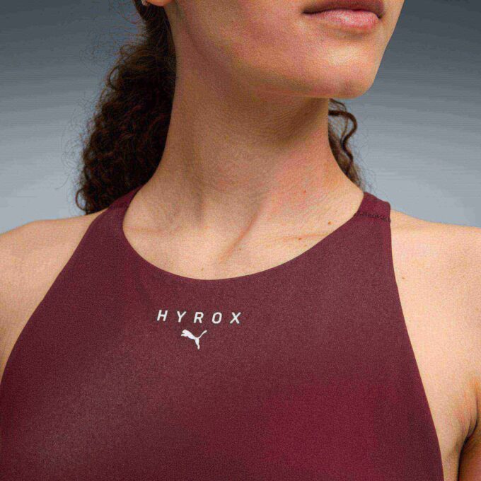 Sujetador deportivo de cuello alto PUMA x HYROX Shapeluxe para mujer, transpirable y de impacto medio