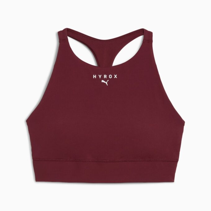 Sujetador deportivo de cuello alto PUMA x HYROX Shapeluxe para mujer, transpirable y de impacto medio