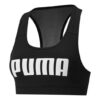 Sujetador deportivo de impacto medio 4Keeps Graphic para mujer, color negro