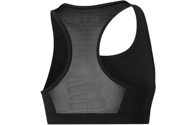 Sujetador deportivo de impacto medio 4Keeps Graphic para mujer, color negro