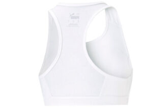 Sujetador deportivo Mid 4Keeps Graphic para mujer, color blanco
