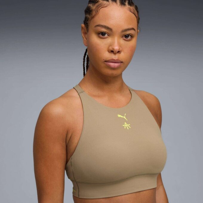 Sujetador deportivo PUMA x ALEX TOUSSAINT Shapeluxe para mujer, transpirable y de impacto medio