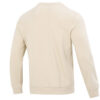 Suéter beige con cuello redondo y logo pequeño de Ess